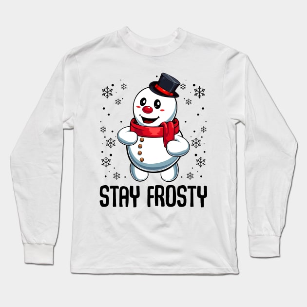 Christmas Snowman Long Sleeve T-Shirt by Lumio Gifts